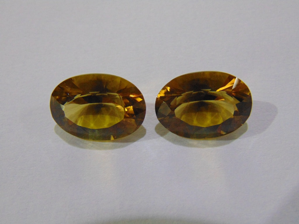 21.50ct Citrine (Pair)