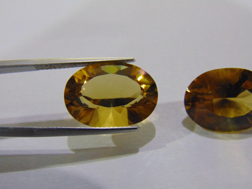 21.50ct Citrine (Pair)