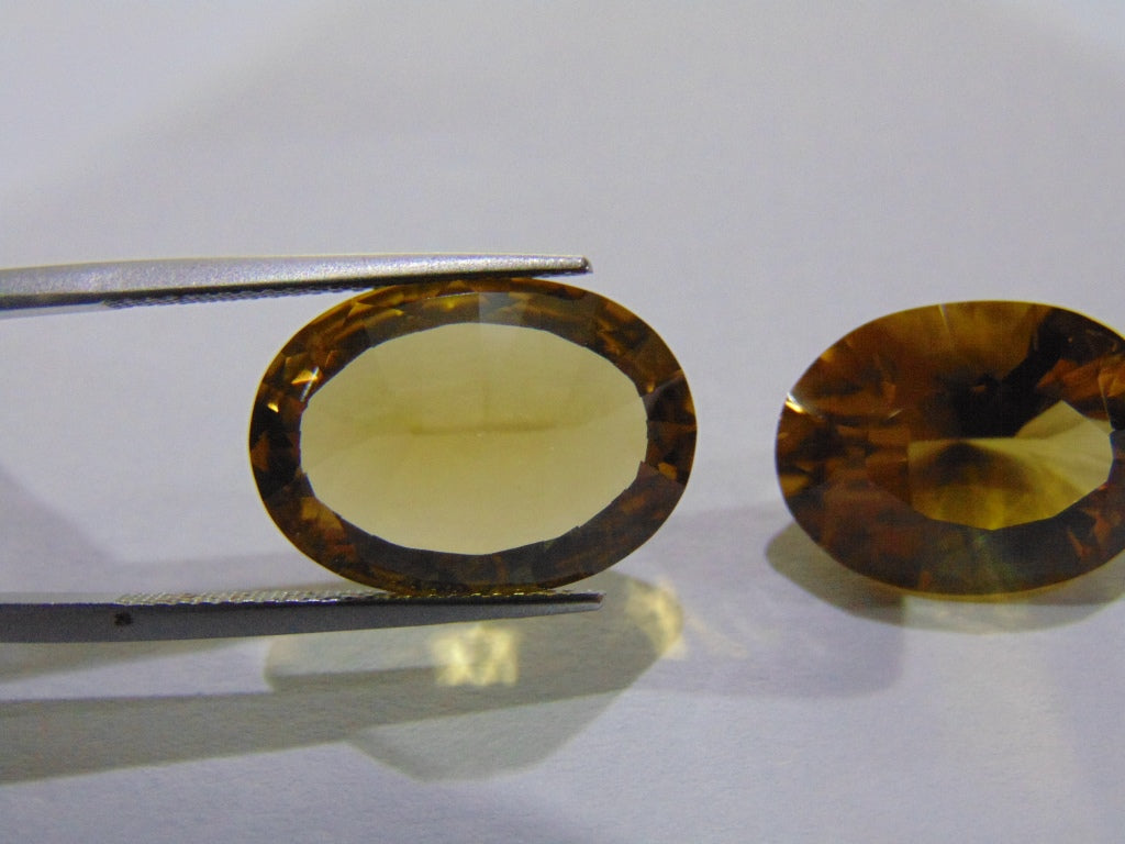 21.50ct Citrine (Pair)