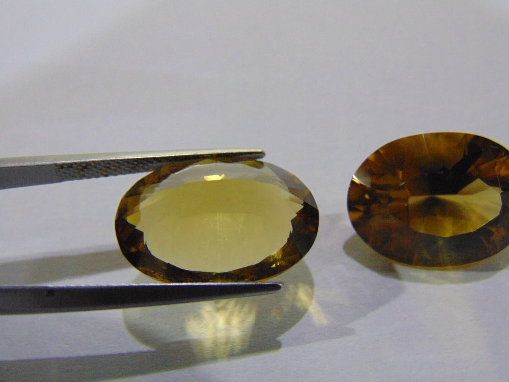 21.50ct Citrine (Pair)