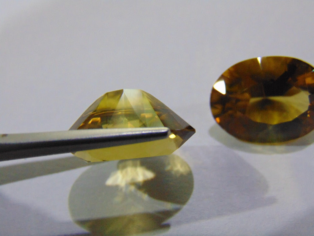 21.50ct Citrine (Pair)