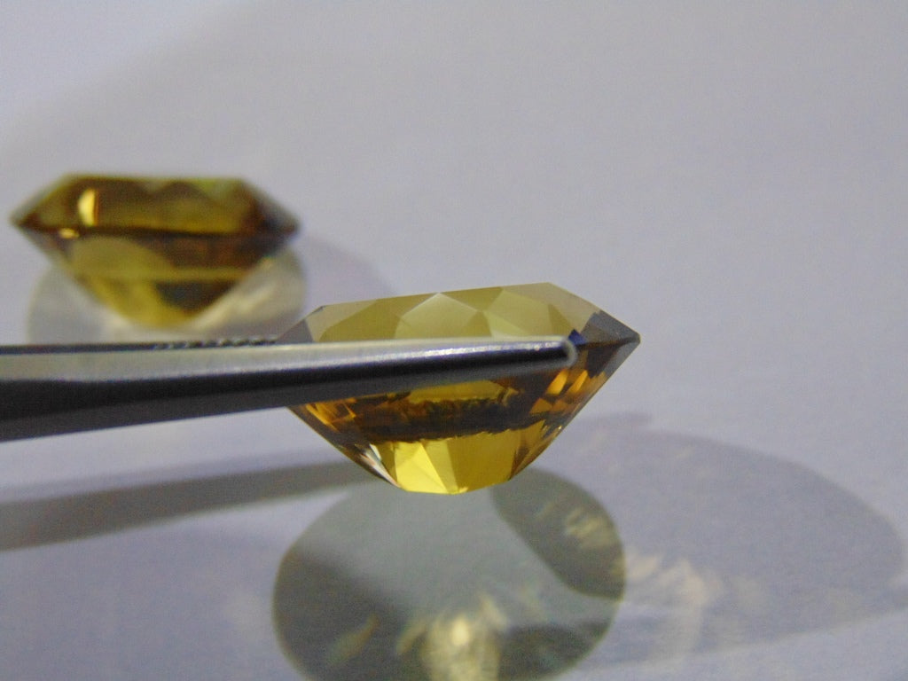 21.50ct Citrine (Pair)