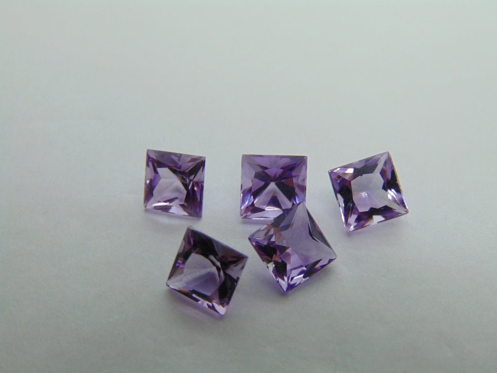 5.35ct Amethysts Calibrated 6mm