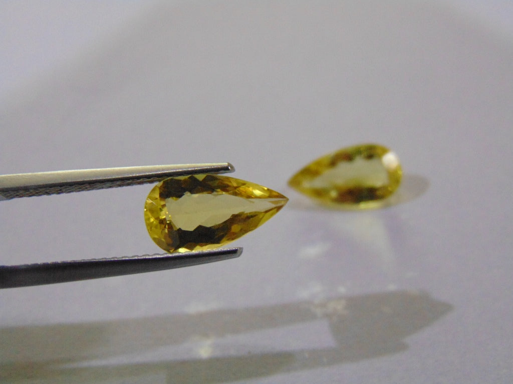 3.50ct Beryl Yellow (Pair)