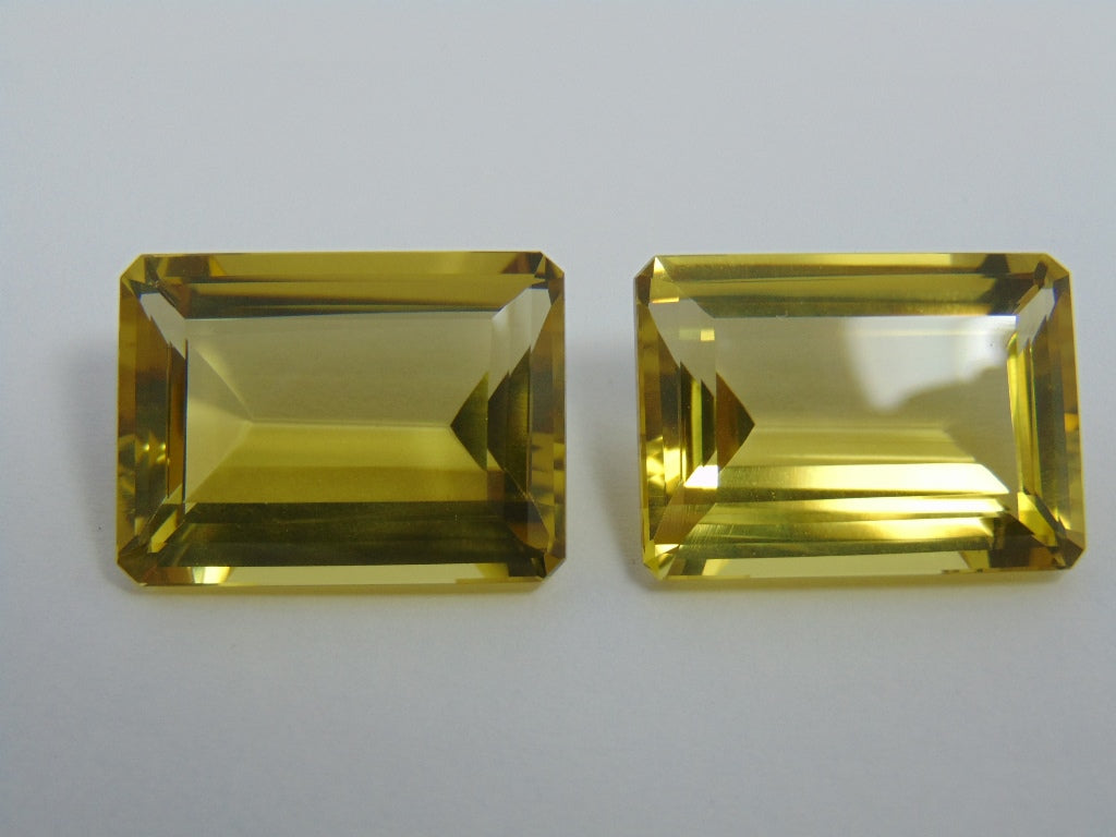 64ct Green Gold Pair 24x17mm