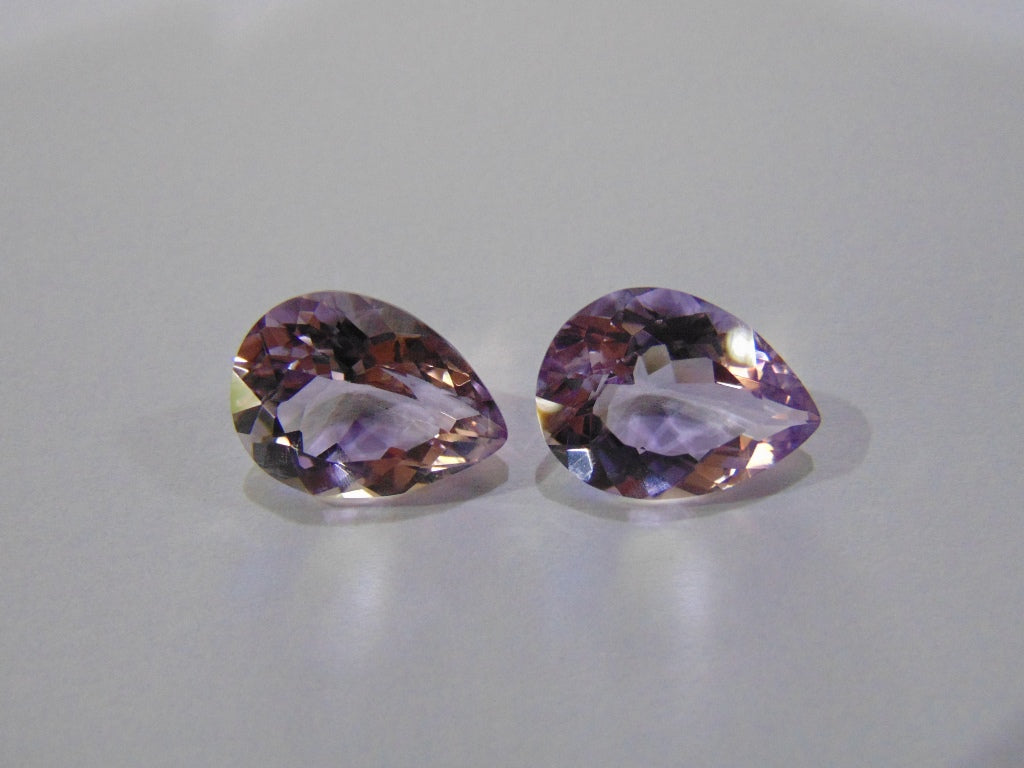 20.50ct Amethyst (Rose France) Pair