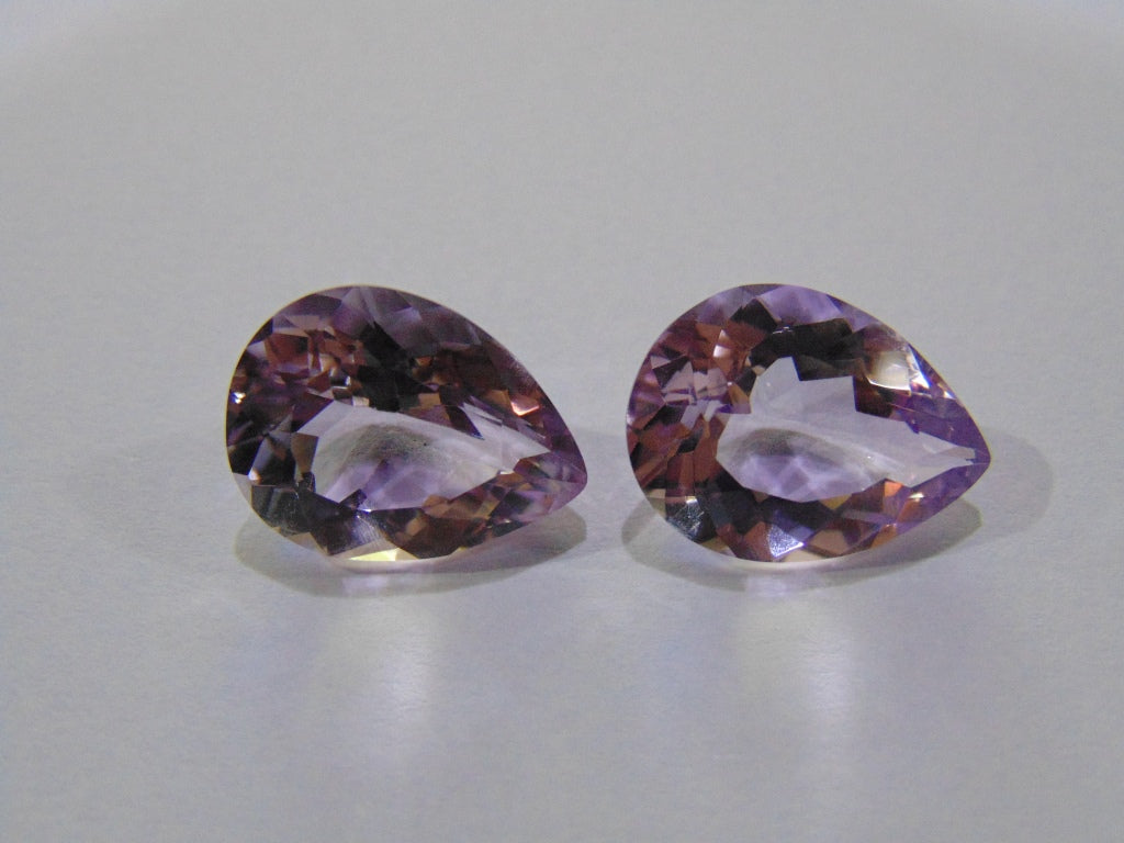 20.50ct Amethyst (Rose France) Pair