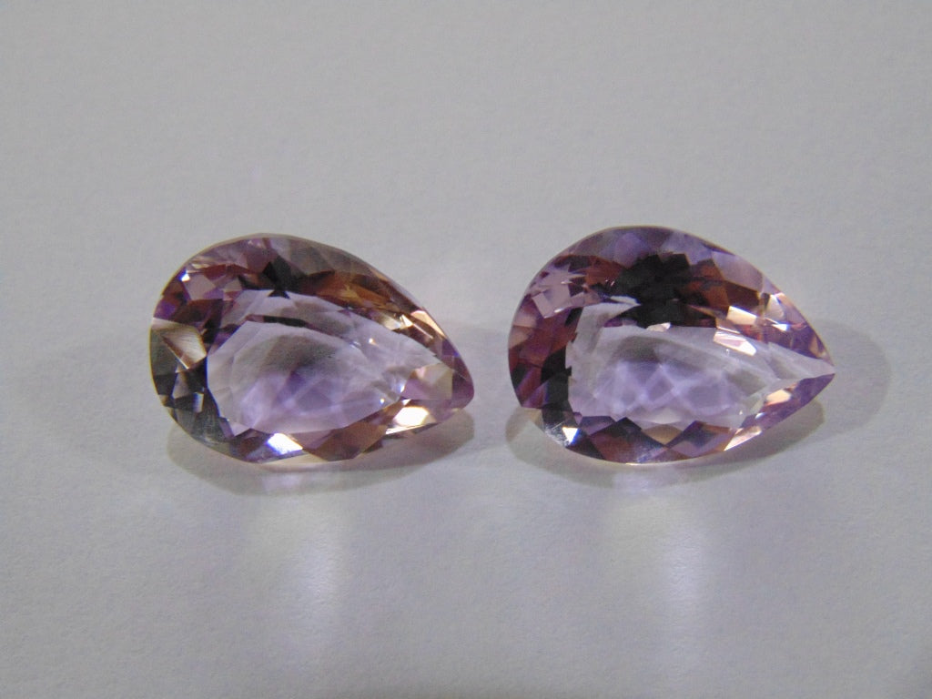 20.50ct Amethyst (Rose France) Pair