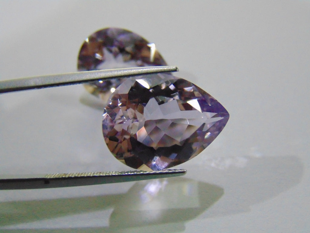 20.50ct Amethyst (Rose France) Pair