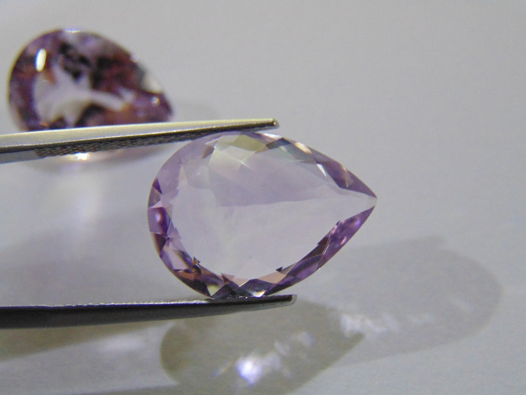 20.50ct Amethyst (Rose France) Pair