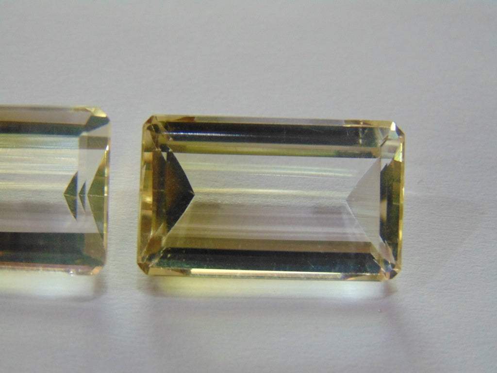 39.20ct Green Gold Bicolor 27x14mm