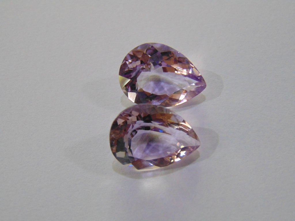 20.50ct Amethyst (Rose France) Pair