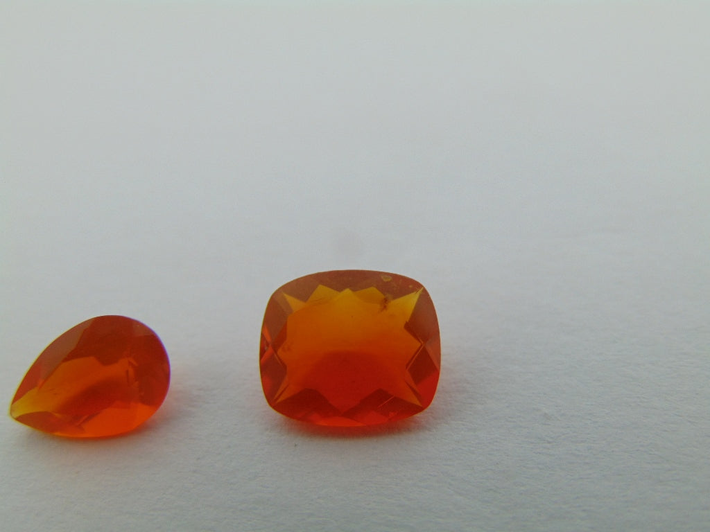 2.50ct Fire Opal 9x7mm 9x8mm