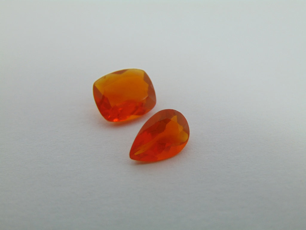 2.50ct Fire Opal 9x7mm 9x8mm