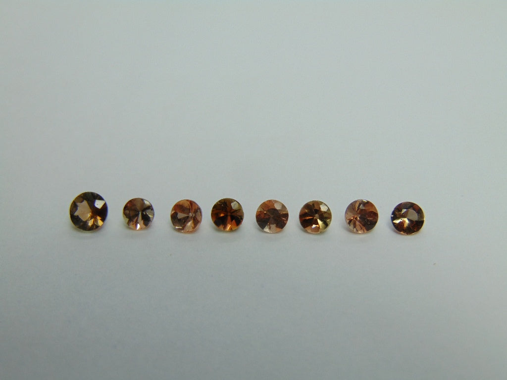 2.70ct Andalusites Calibrated 4mm