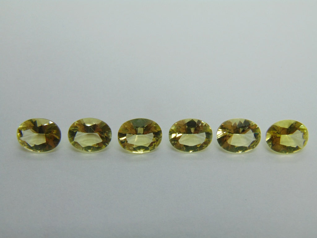 8.90ct Quartz Green Gold Calibrated 9x7mm