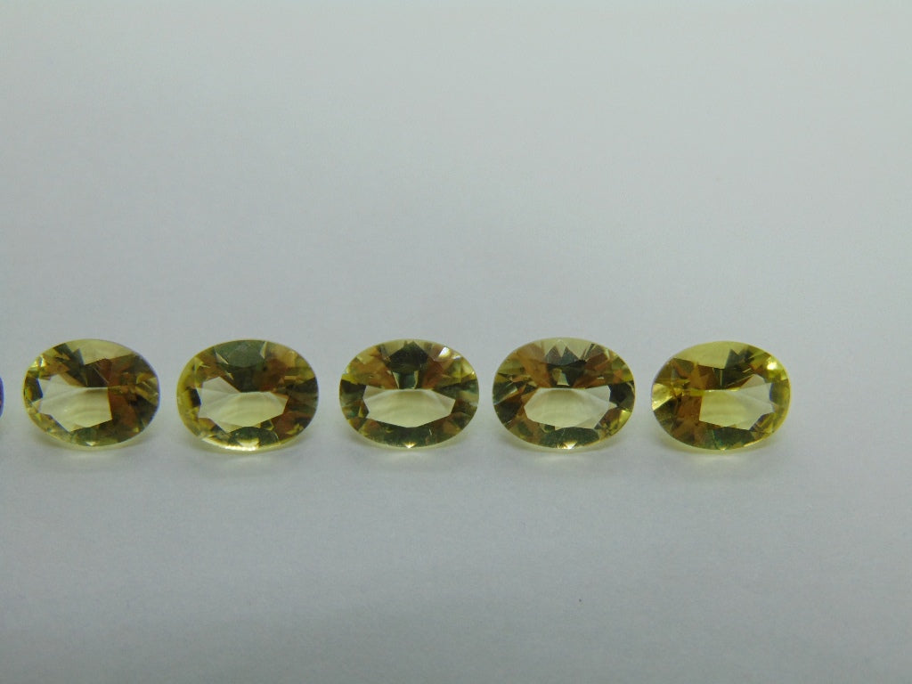 8.90ct Quartz Green Gold Calibrated 9x7mm