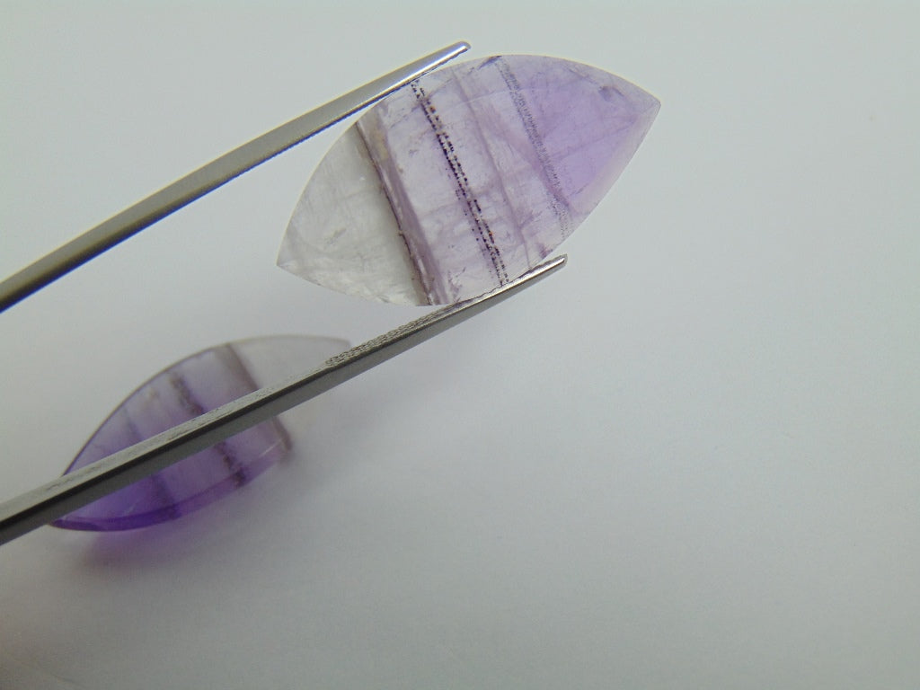 38.10cts Amethyst (Bicolor) Pair