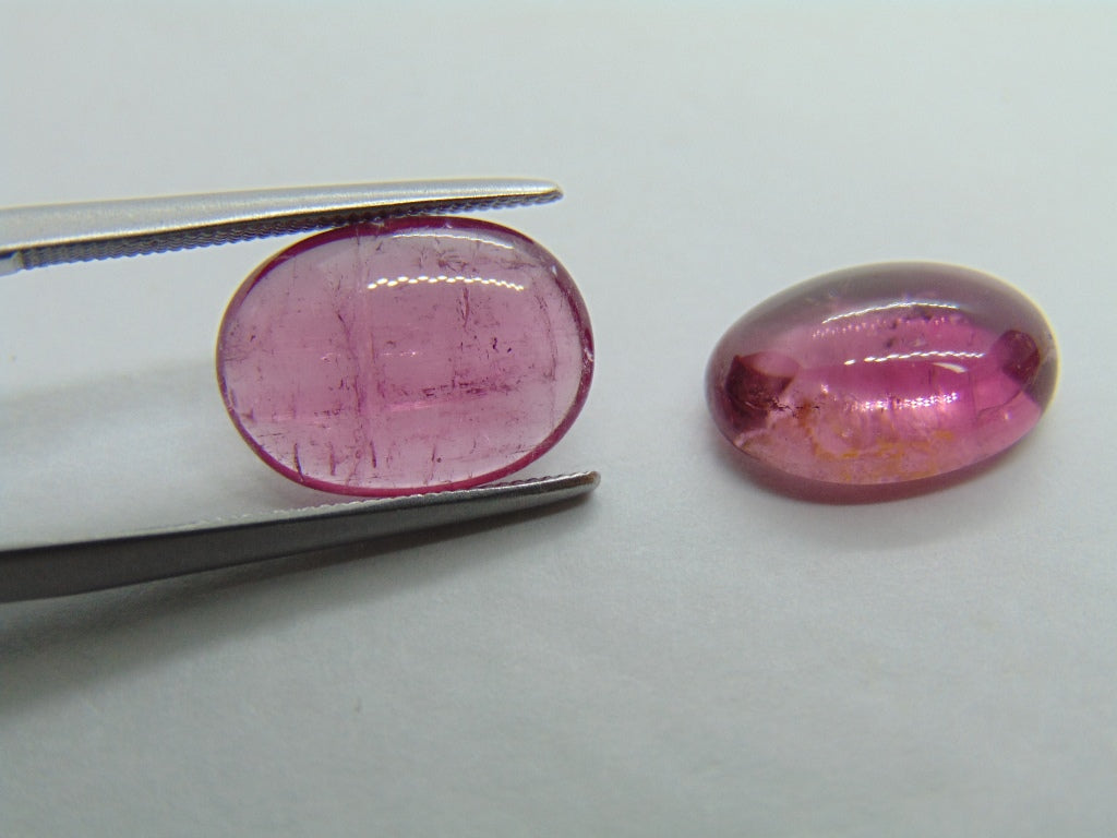 7.90ct Tourmaline Cabochon 12x9mm 12x8mm