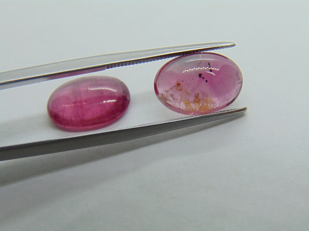 7.90ct Tourmaline Cabochon 12x9mm 12x8mm