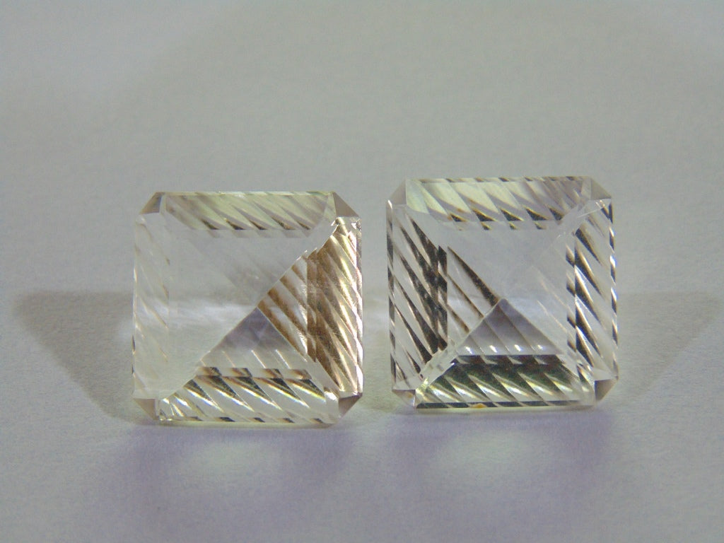25ct Quartz (Crystal) Pair