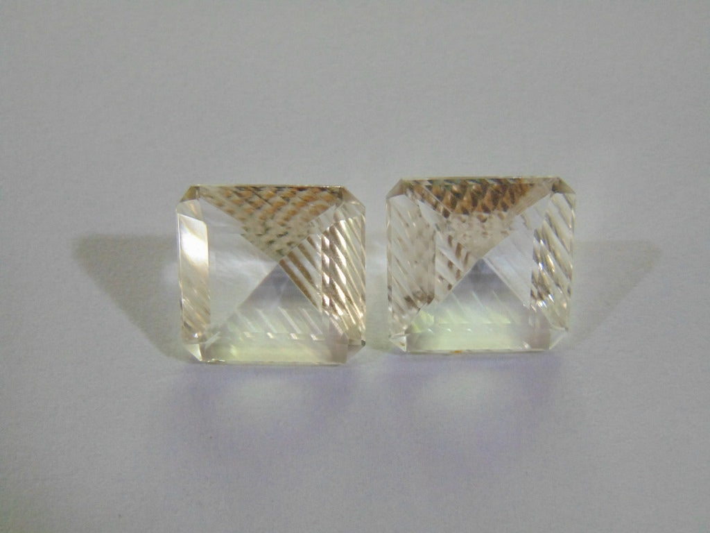 25ct Quartz (Crystal) Pair