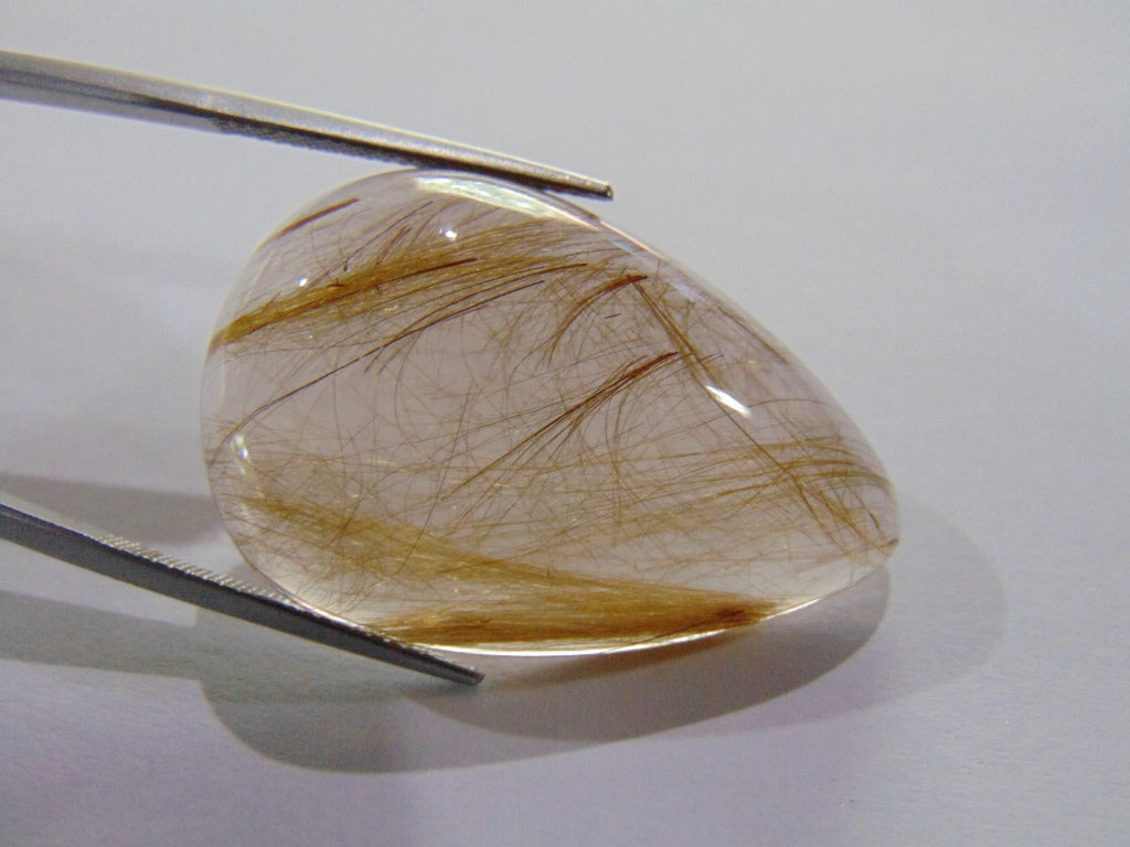 51.60ct Rutile Golden 35x22mm