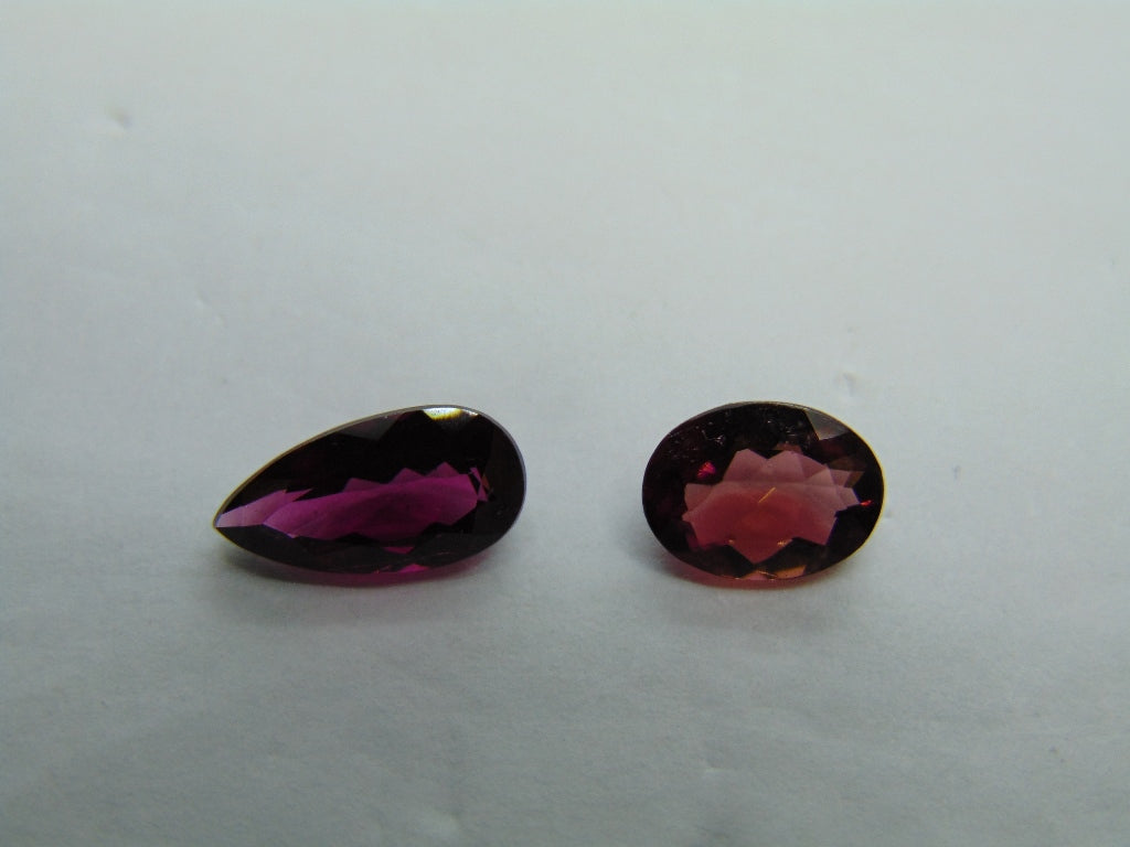 2.59ct Tourmaline 10x5mm 8x6mm