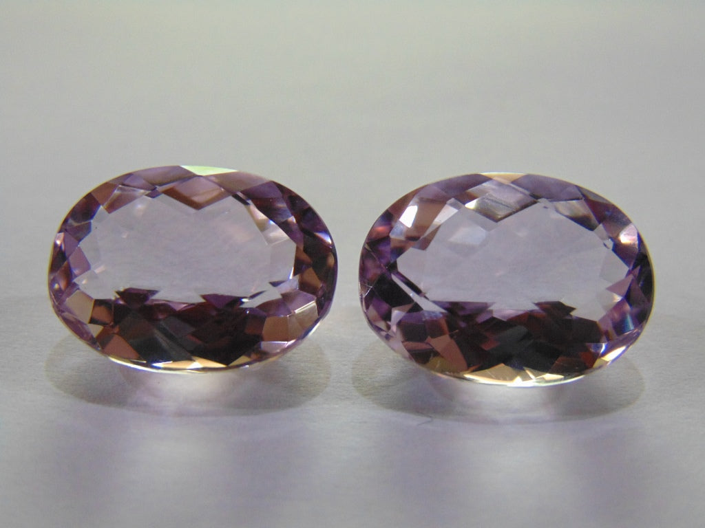 27.10ct Amethyst (Rose France) Pair