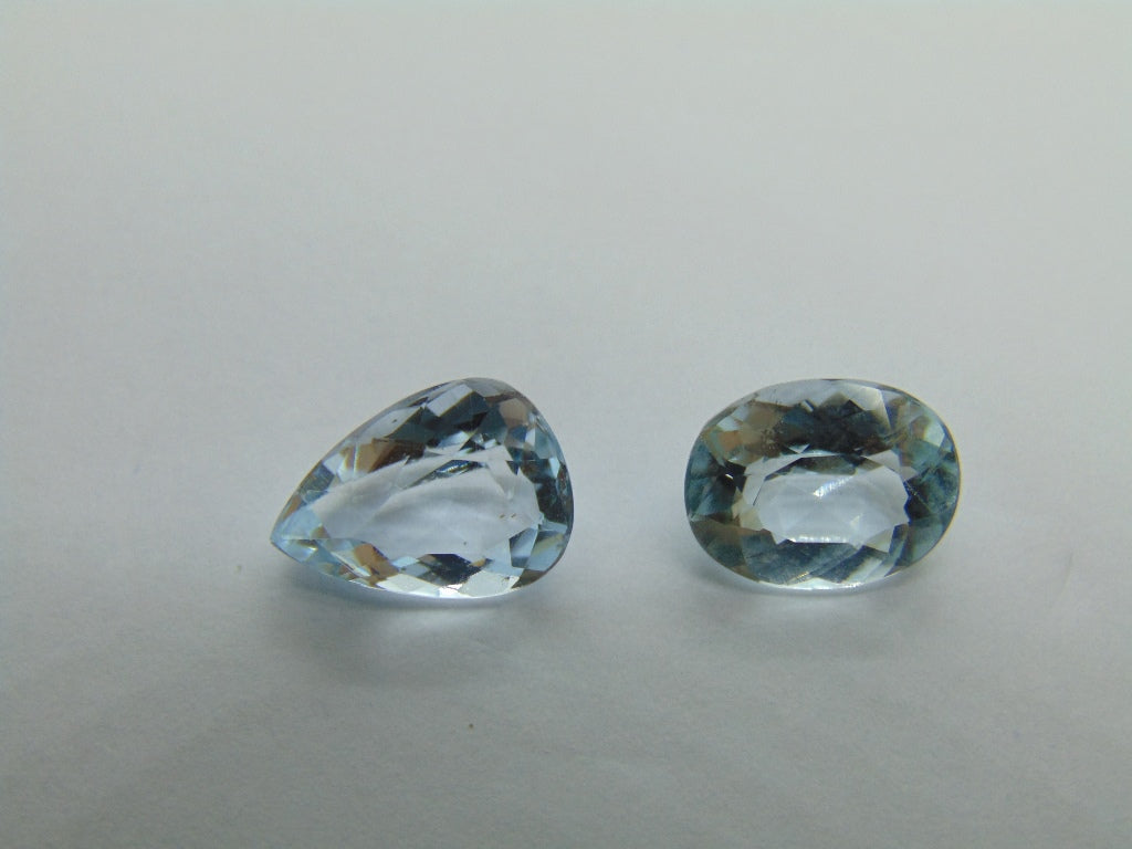 9.10ct Topaz Natural Color 12x5mm 11x9mm