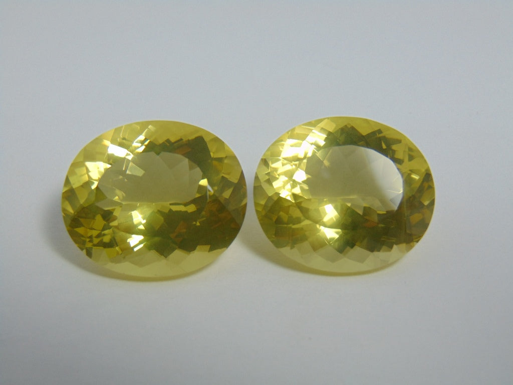 67ct Green Gold Pair 24x10mm