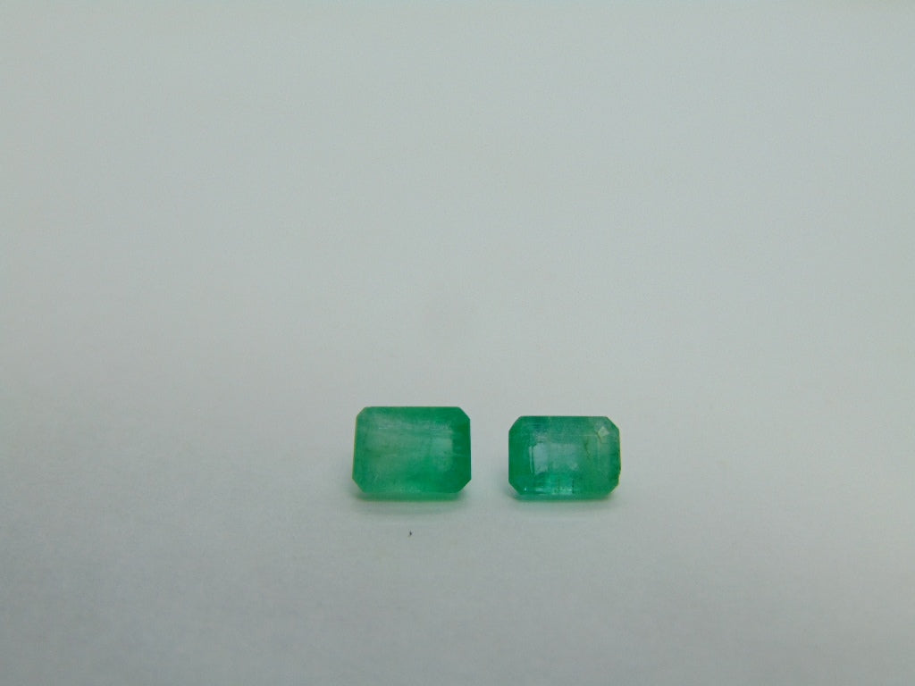 2.04ct Emerald 7x5mm 6.5x5mm