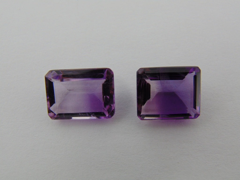 17.10cts Amethyst Bicolor (Pair)