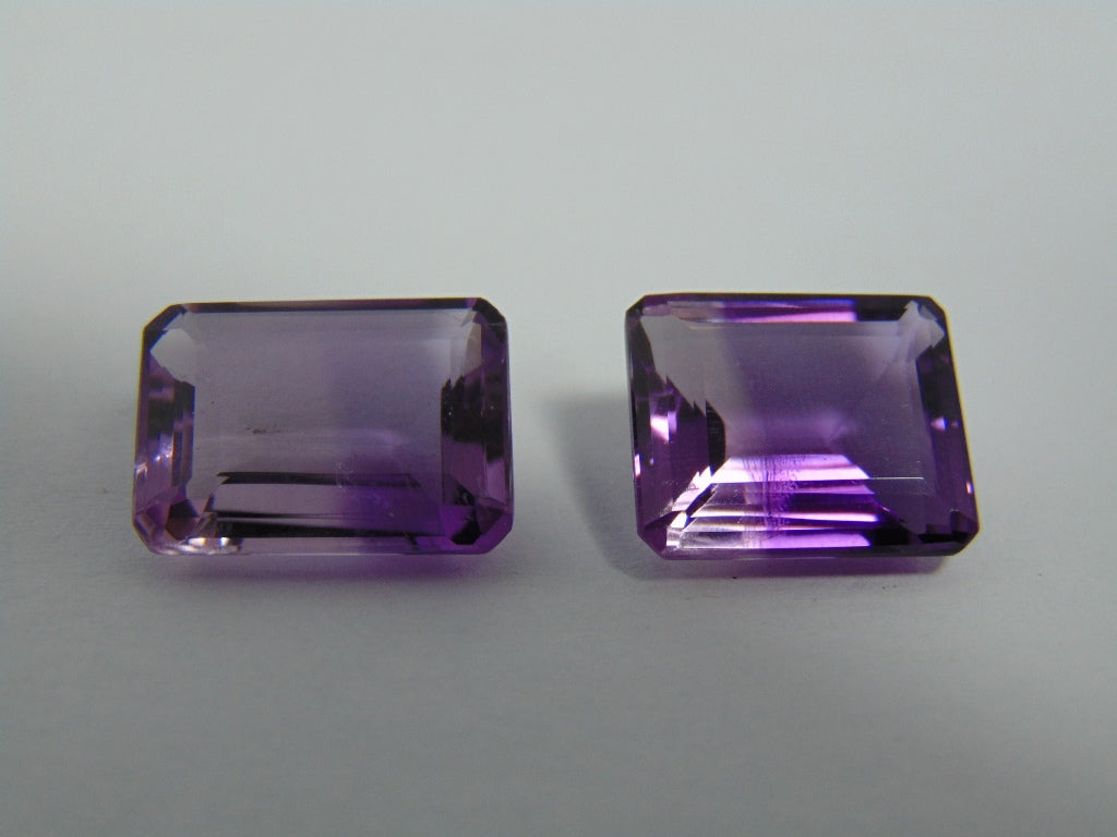 17.10cts Amethyst Bicolor (Pair)