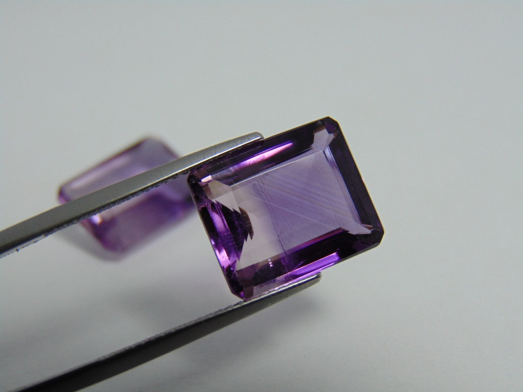 17.10cts Amethyst Bicolor (Pair)