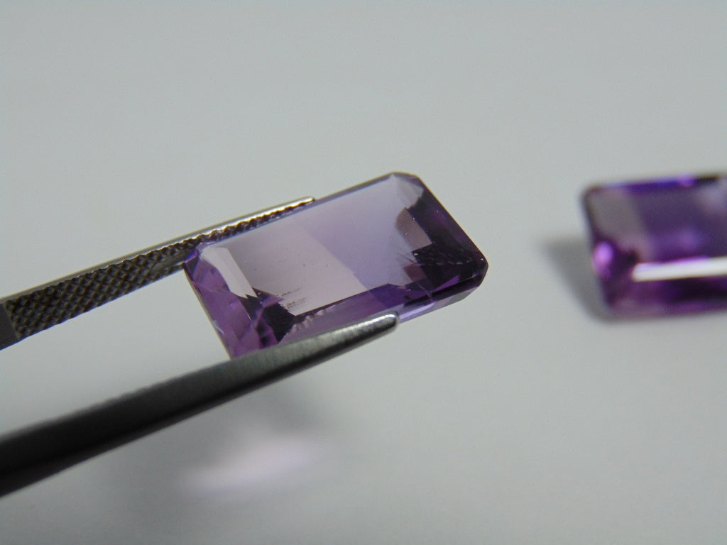 17.10cts Amethyst Bicolor (Pair)