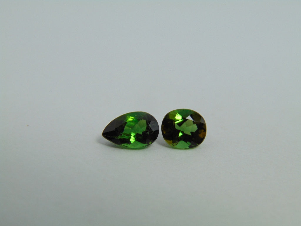 2.08ct Tourmaline 8x5mm 7x6mm