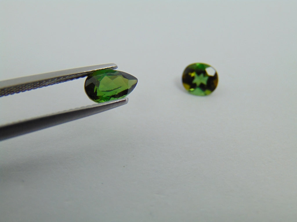 2.08ct Tourmaline 8x5mm 7x6mm