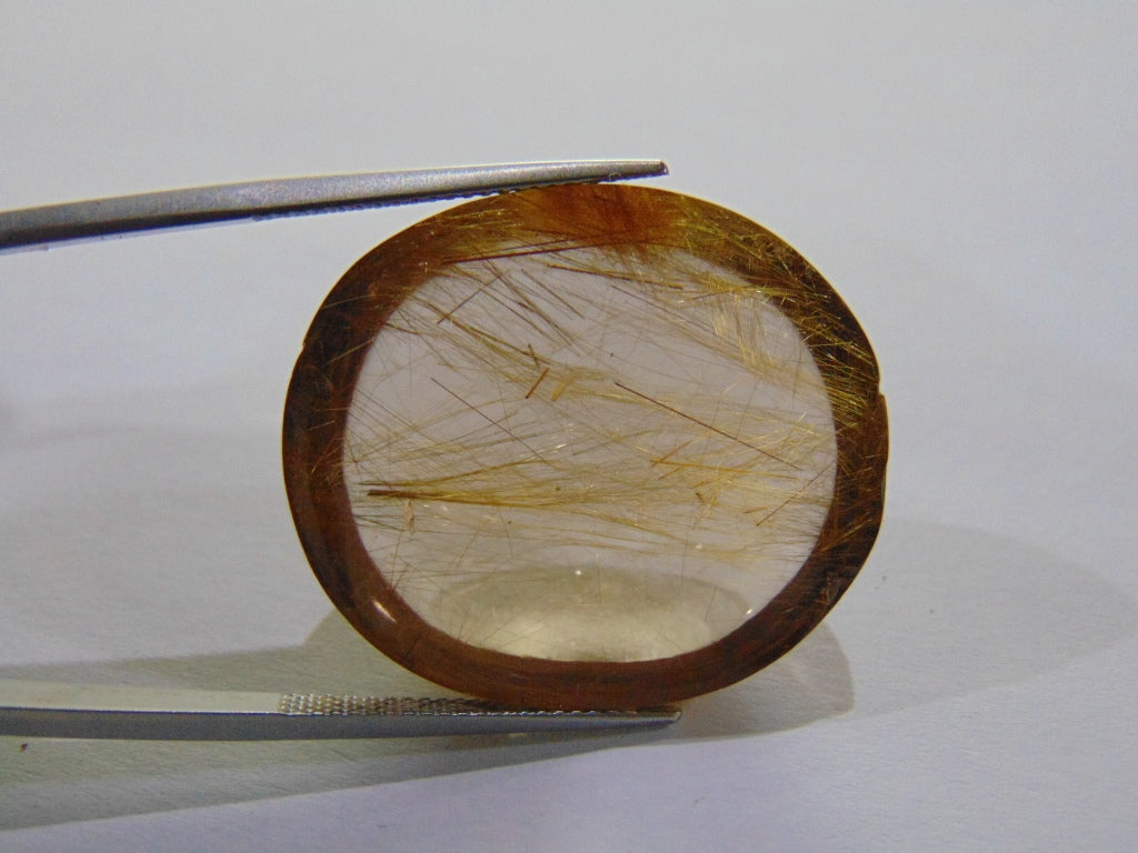 54.80ct Quartz With Rutile 28x25mm