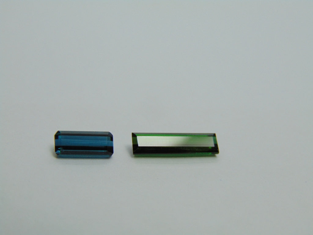 2.55ct Tourmaline 9x4mm 14x3mm