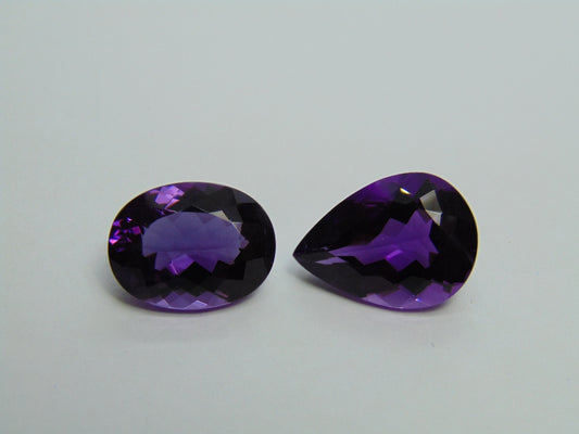 19.20ct Amethyst 18x13mm 16x12mm