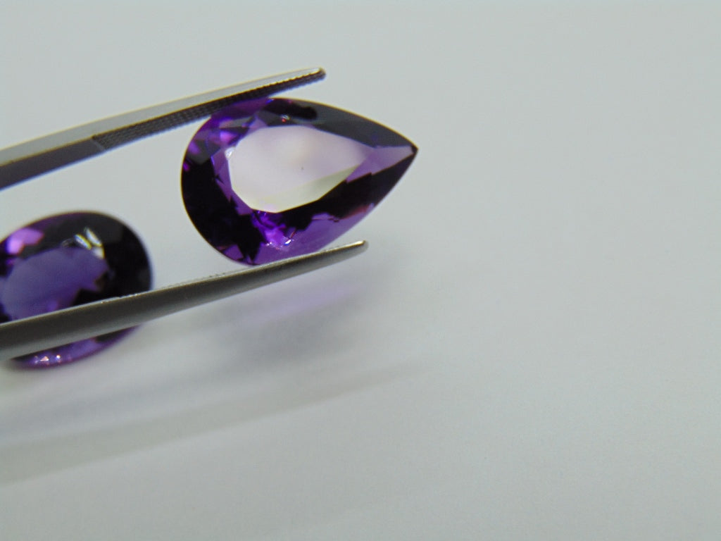 19.20ct Amethyst 18x13mm 16x12mm