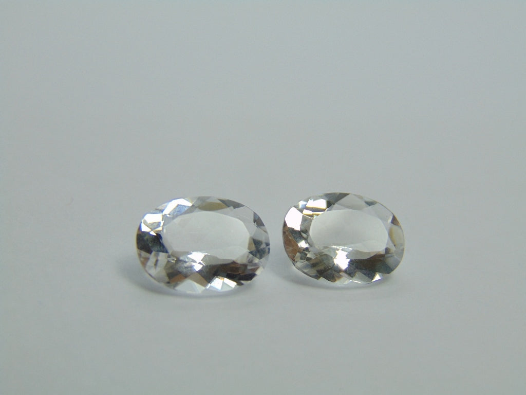 5.35ct Topaz Pair 12x9mm