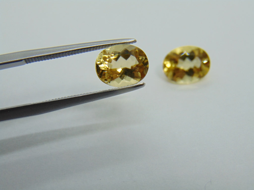 3.25ct Beryl Pair 9x7mm