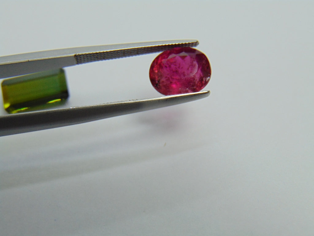 5.20ct Tourmaline 11x6mm 9x7mm