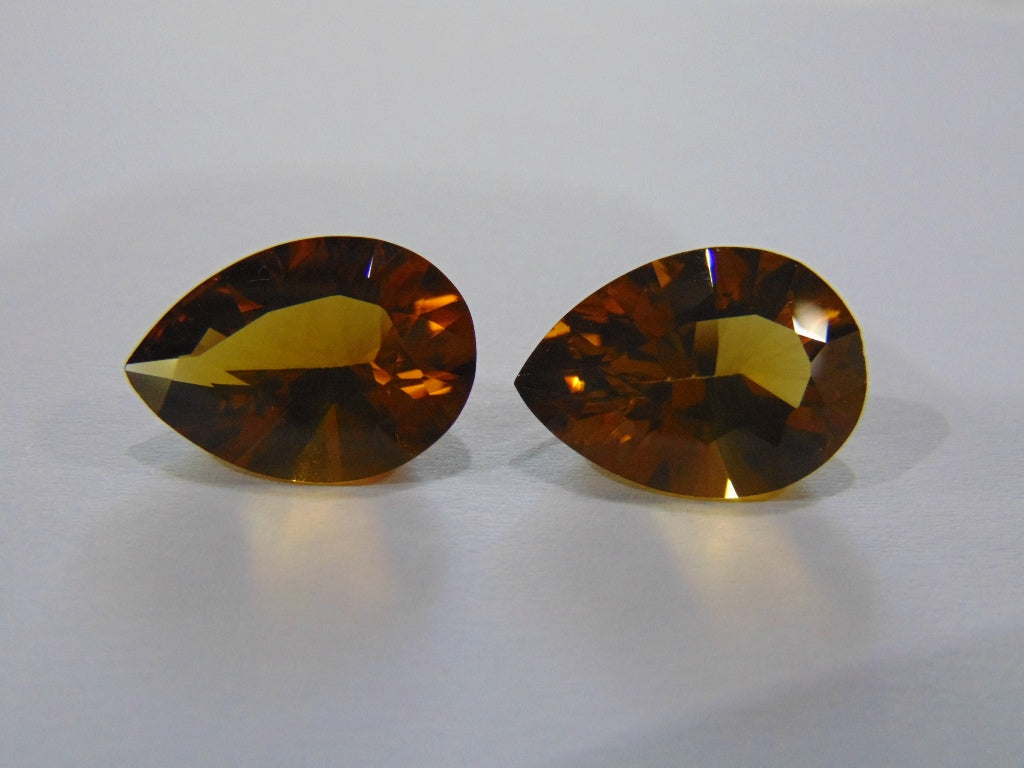 17.10ct Citrine (Pair)