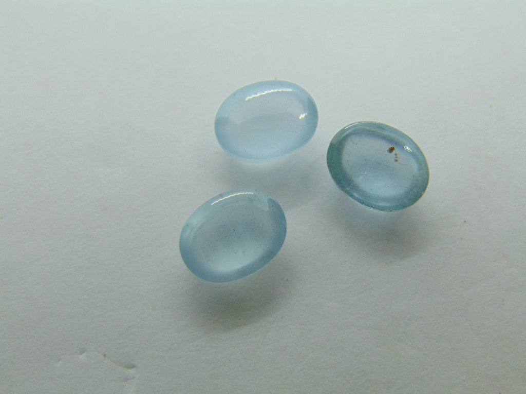 6.25ct Aquamarine Cabochon 9x7mm