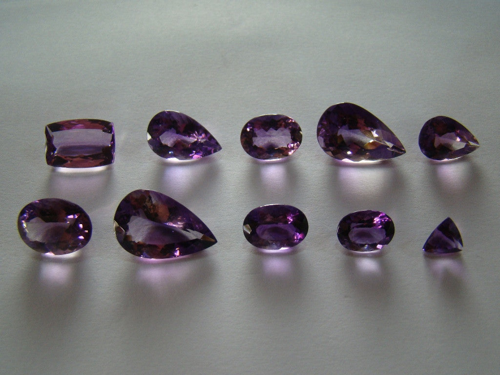 59.50ct Amethyst (Rose de France) Lot