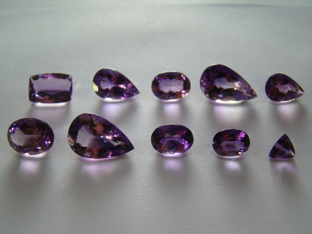 59.50ct Amethyst (Rose de France) Lot