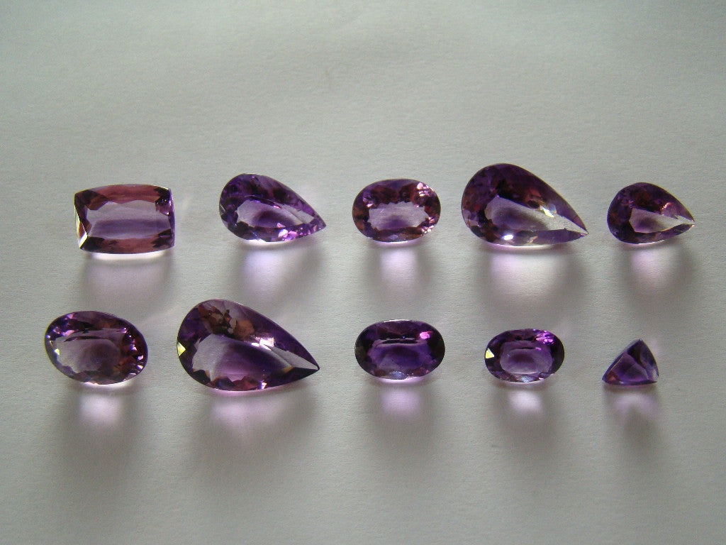 59.50ct Amethyst (Rose de France) Lot